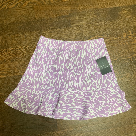 SAGE COLLECTIVE Flyer Floral Ruffle Hem Purple Skort Women’s SZ Small BRAND NEW - Picture 11 of 13